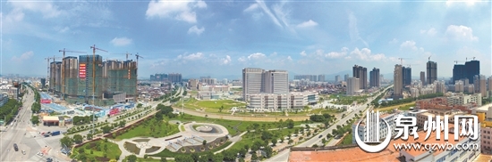 鲤城江南新区局部景色
