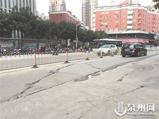 错位沉降成“补丁路” 宝洲街将全段改造(图)
