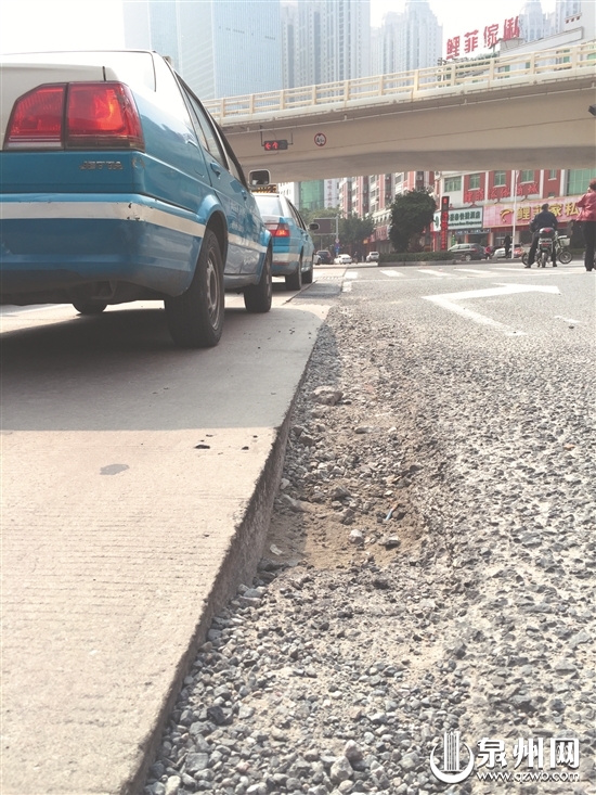 错位沉降成“补丁路” 宝洲街将全段改造(图)