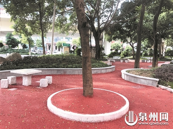 位于田安路与宝洲街口的口袋公园